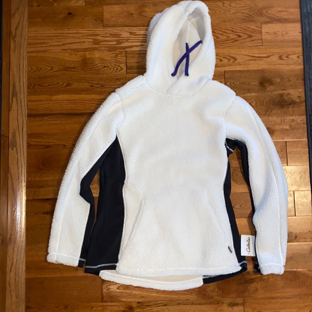 NWT Cabela sarasto white Sherpa hoodie pullover